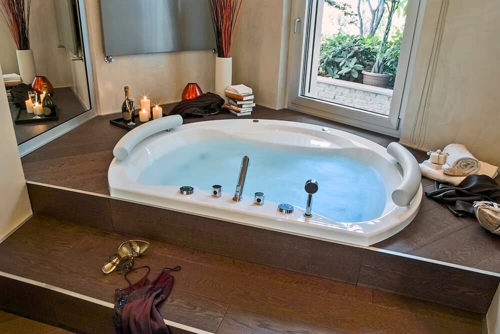 modern bathtub