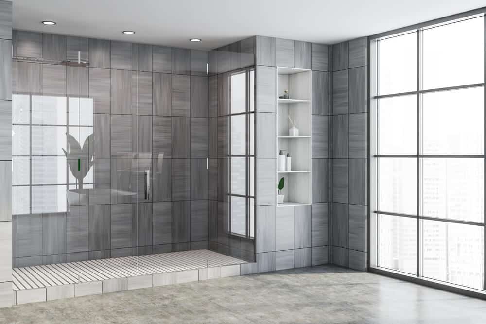 open shower